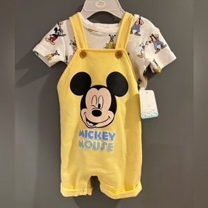 0-3 month micky mouse over-alls
